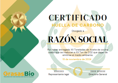 Recolección segura y programada de aceite usado